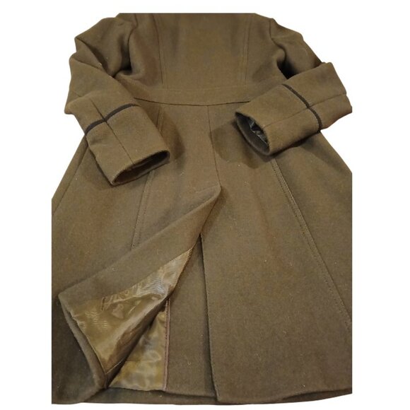 VIINCE CAMUTO Dark Green Double-Breasted Peacoat- EUC - Picture 4 of 10